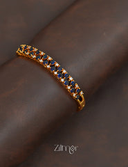ZK1011386 - Gold Plated AD Stone Openable Bangle 4-Zilmor