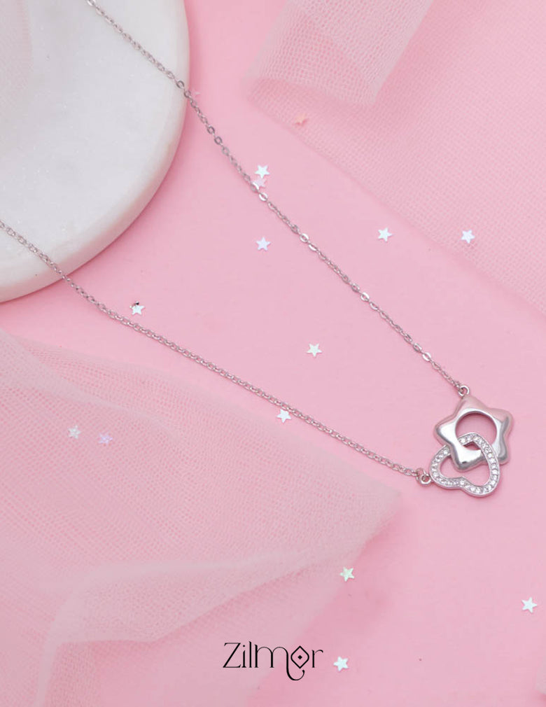 ZM101406 - 925 Silver Necklace 1-Zilmor