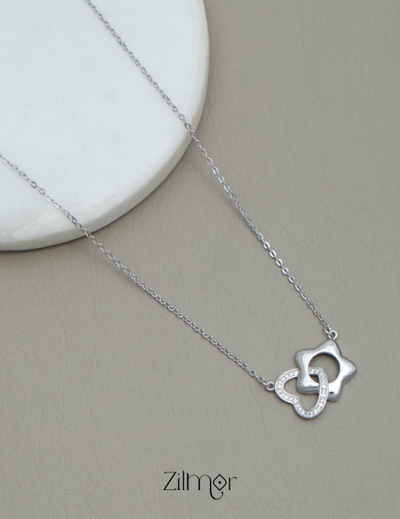 ZM101406 - 925 Silver Necklace 2-Zilmor