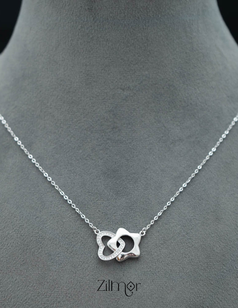 ZM101406 - 925 Silver Necklace 3-Zilmor
