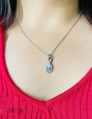 ZM101407 - 925 Silver Necklace Earring Set 2-Zilmor
