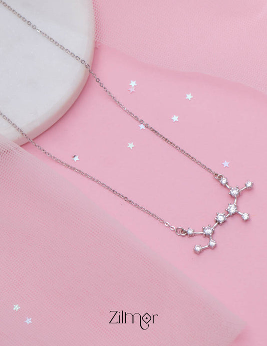 ZM101408  - 925 Silver Necklace 1-Zilmor