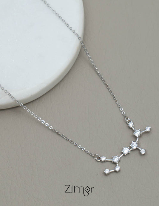 ZM101408  - 925 Silver Necklace 2-Zilmor