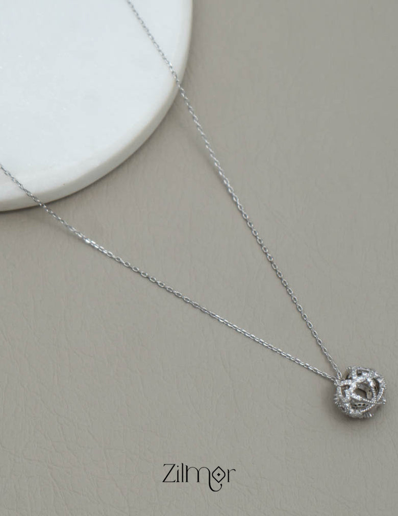 ZM101409 - 925 Silver Necklace 2-Zilmor
