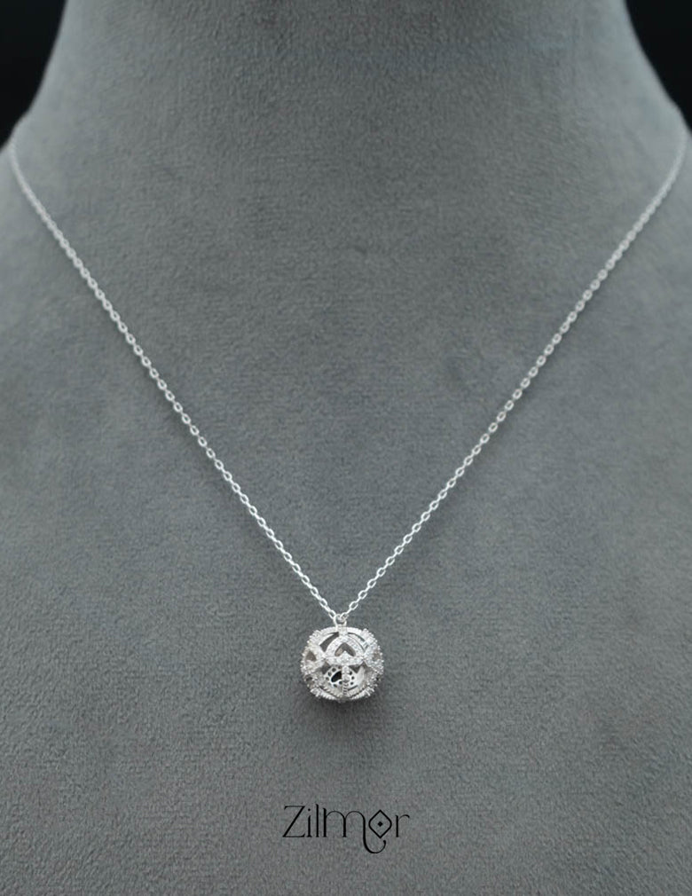 ZM101409 - 925 Silver Necklace 3-Zilmor