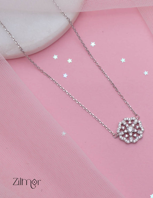ZM101410  - 925 Silver Necklace 1-Zilmor