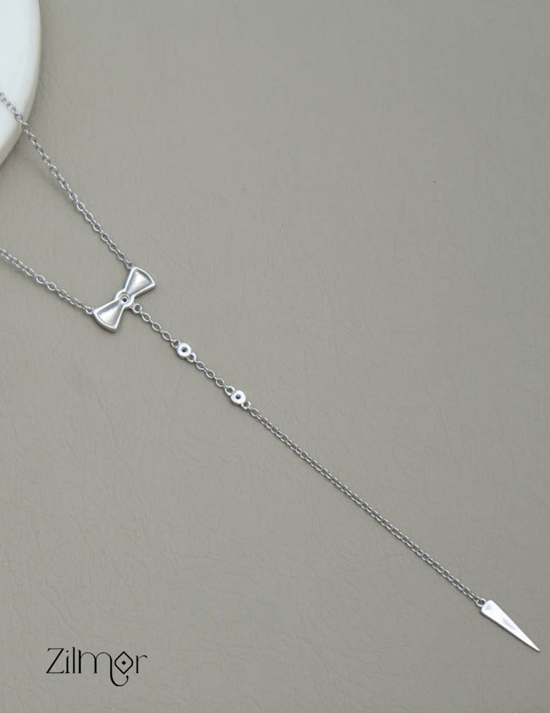 ZM101411 - 925 Sterling Silver Designed Pendant Necklace 2-Zilmor