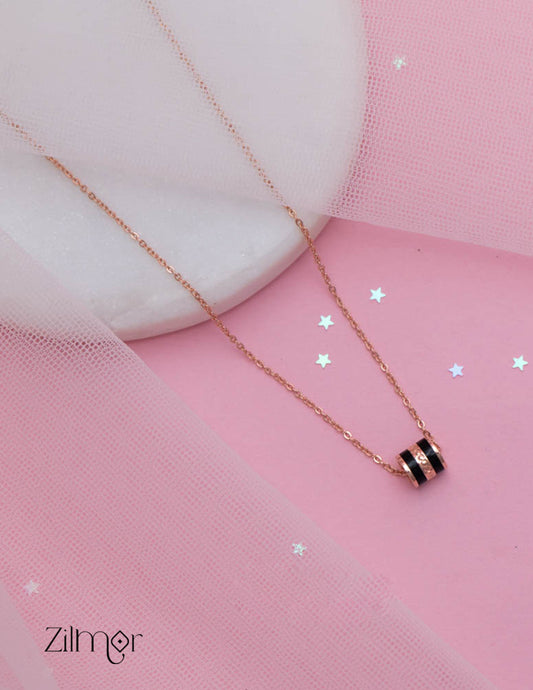 ZM101421 - 925 Silver Rose Gold Necklace