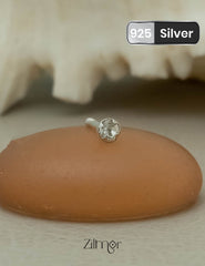 ZM101601 - 925 Silver Nose pin 1-Zilmor