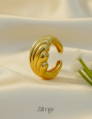 Anti Tarnish Modern Adjustable Ring – Elegant Minimal Jewelry