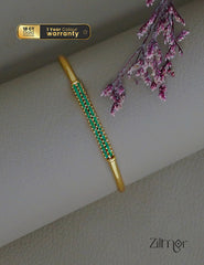 SG1011971- Gold Plated AD Stone Openable Bangle (Color option)
