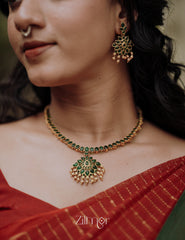 BH101099 - Premium Antique Necklace set with Earring