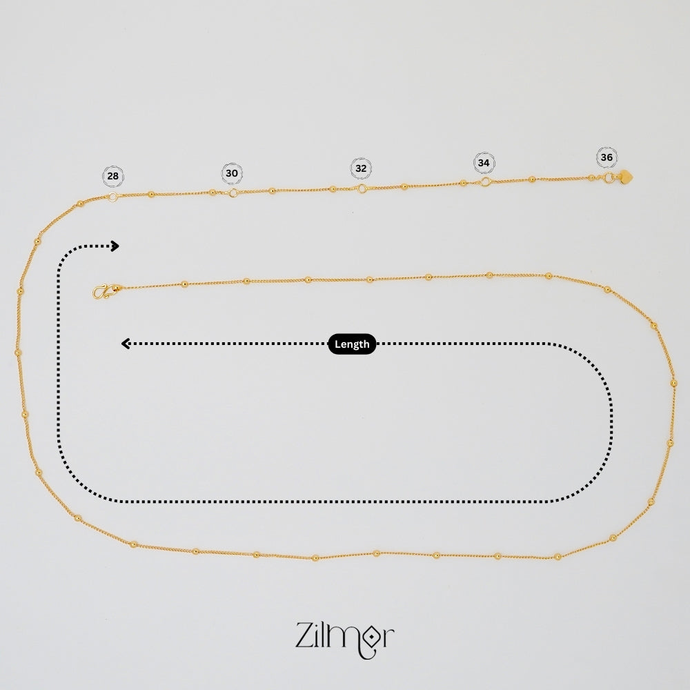 KT1011715 - Gold Plated Traditional Hip Chain 2-Zilmor