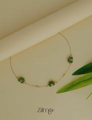 Lotus design pendant with transparent invisible necklace for women