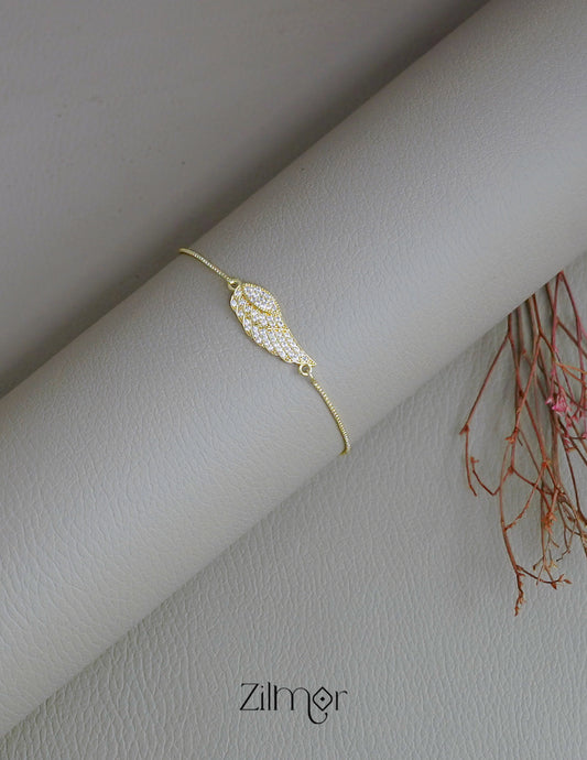 ZH1011735- AD Stone Angel Wing Anti Tarnish Bracelet