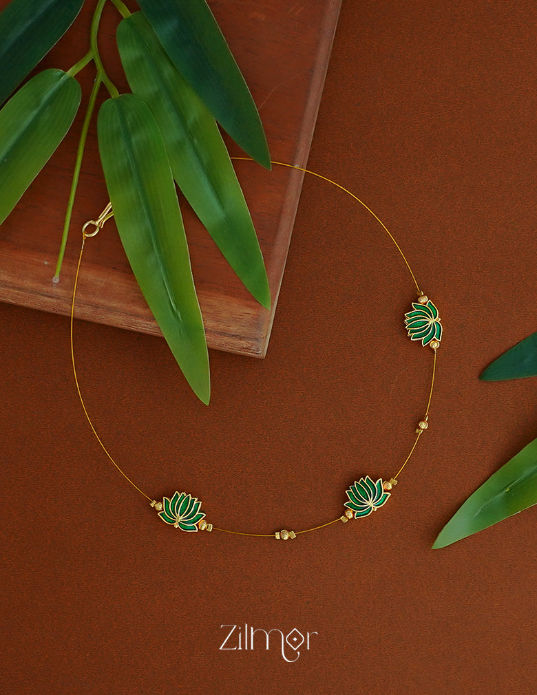 Lotus pendant invisible necklace delicate jewelry for women