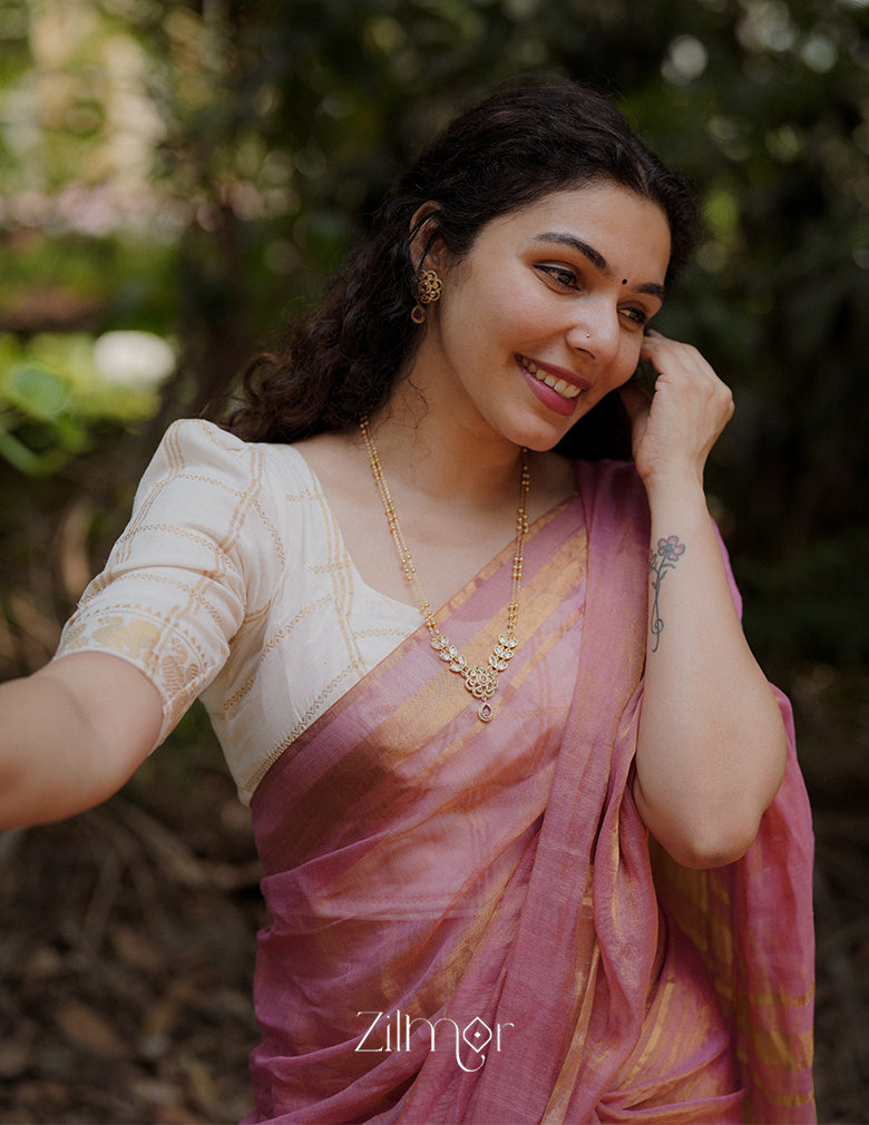 SN1011329 - Premium Antique AD Stone Double Layer Necklace with Earrings 4-Zilmor