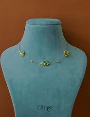 Delicate lotus pendant featuring invisible chain necklace