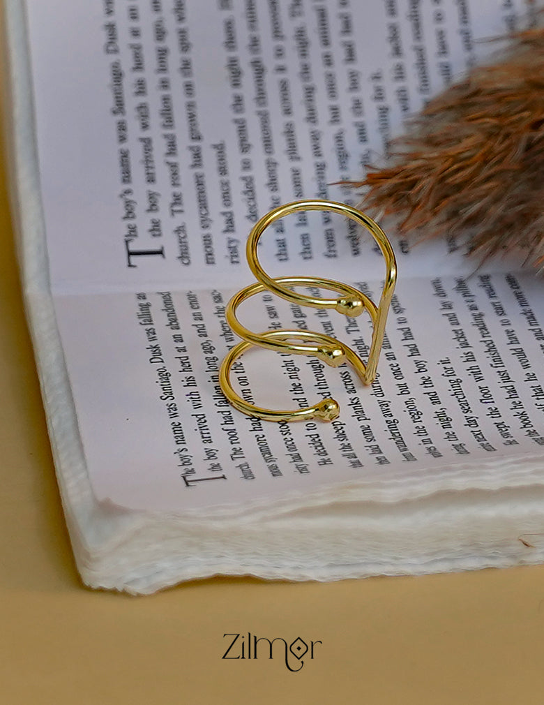 Modern Multi Layer Geometric Ring – Adjustable Design