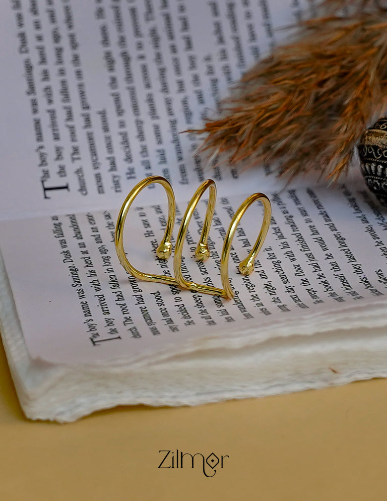 Multi Layer Geometric Adjustable Ring for Women