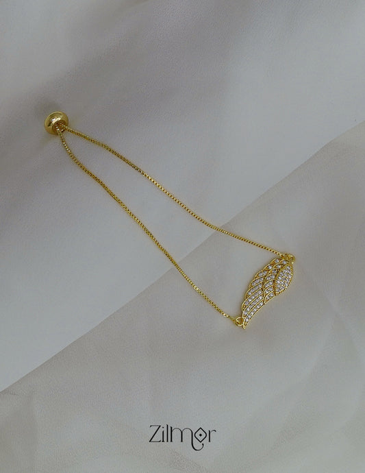 ZH1011735- AD Stone Angel Wing Anti Tarnish Bracelet