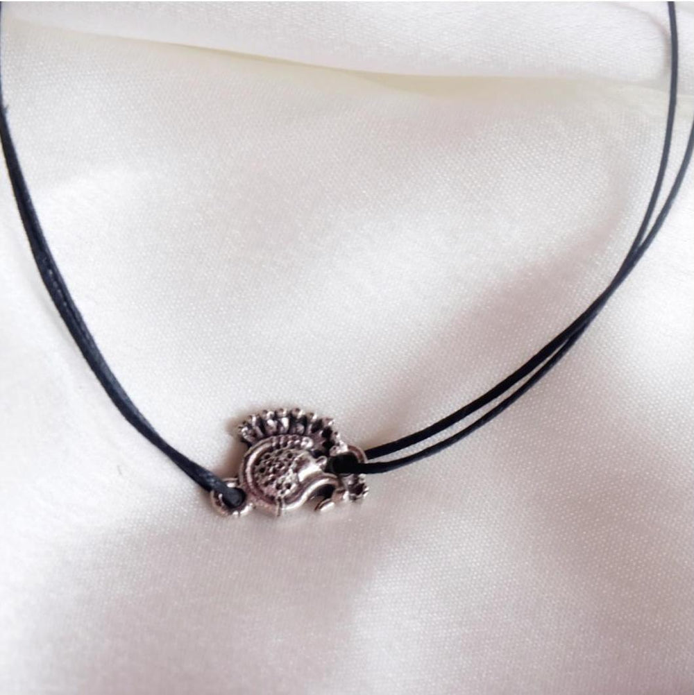 Peacock Charm Anklet 1-Zilmor