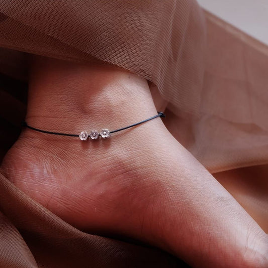 Cute Flower Charm Anklet